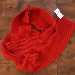 Cozy Red Knit Scarf From Turkey